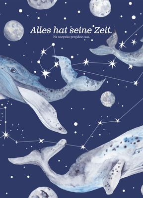 Alles hat seine Zeit Plakat z hasłem w języku niemieckim